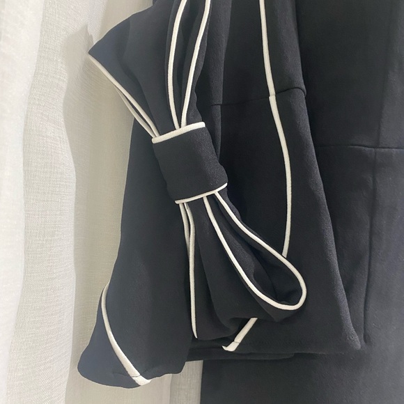 Preston & York Black long sleeve Bow Dress Size 6 - Picture 3 of 9